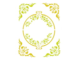 STENCIL 21X15CM CANTONERA 4   300021129 ACRILEX