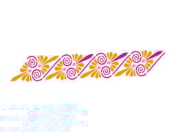 STENCIL 16X5CM FLOWERS 2  300061229 ACRILEX