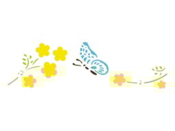 STENCIL 16X5CM BUTTERFLIES  300061193 ACRILEX
