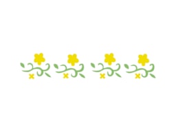 STENCIL 16X3CM FLOWERS   300071116 ACRILEX