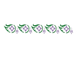 STENCIL 30X8CM TRIBAL FLORES 300031148 ACRILEX
