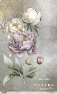 PAPELE ARROZ 54X33CM LA VIE EN FLEURS PEONIES I PFY-12719
