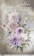 PAPELE ARROZ 54X33CM LA VIE EN FLEURS DAHLIAS III PFY-12735