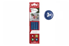 KIT 4 LACRES AZUL C/GLITTER 72456
