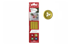 KIT 4 LACRES ORO C/GLITTER 72454