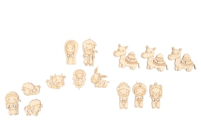 SET 14 HOLY FAMILY BUTTONS 3X0.3CM CHOUPO