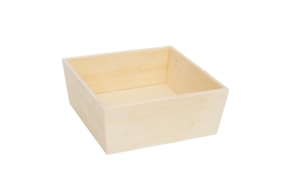 WOODEN BOX 20X20X8CM