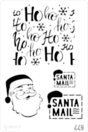 PLANTILLA 20X30CM 449 PAPA NOEL