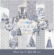 BLOCO 12 PAPEIS SCRAP 30.5X31.8CM SNOW FOREST  PFY-12382