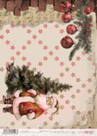 PAPEL ARROZ 30X21CM FATHER CHRISTMAS  PFY-12196