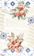 RICE PAPER 54X33CM FRUIT S MARKET II  PEACH PFY-14203