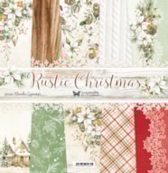SET 5 SCRAP PAPERS 30x30CM FRENTE/VERSO RUSTIC CHRISTMAS