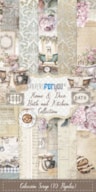 COLECCION 10 PAPEIS SCRAP 15X30CM HOME&DECO BATH KIT PFY-135