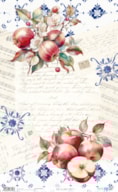 RICE PAPER 54X33CM FRUIT S MARKET II APPLE PFY-13796