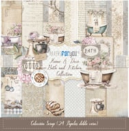 BLOCO 24 PAPEIS SCRAP 20.5X20.5CM HOME&DECO BATH PFY-13701