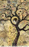 RICE PAPER 54X33CM ABSTRACT ART WOMAN IN TREE  PFY-14546