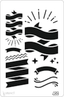 STENCIL 20X30CM 489 LABELS
