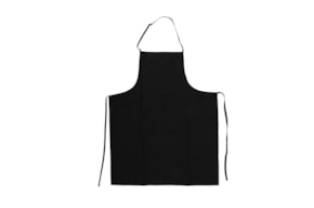 DELANTAL DE COCINA 63X77 /100CM  TELA NEGRA