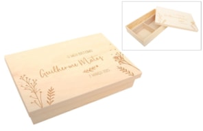 BAPTISM BOX CUSTOMIZABLE 37.5X24.5X6CM