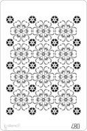 PLANTILLA 20X30CM 480 PATRÓN FLORES