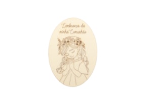 SET 6 PLACAS COMUNHAO CHICA 7X10X0.3CM CHOUPO