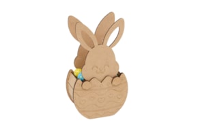 KIT RABBIT BASKET 11X5.5X19X0.3CM MDF