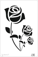 PLANTILLA 20X30CM 496 FLORES