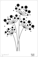 PLANTILLA 20X30CM 501 FLORES