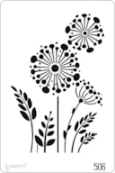 PLANTILLA 20X30CM 506 FLORES