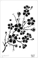 STENCIL 20X30CM 507 FLOWERS