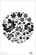 PLANTILLA 20X30CM 518 MANDALA FLORAL