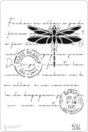 PLANTILLA 20X30CM 534 CARTA C/ MARIPOSAS