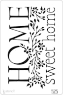 PLANTILLA 20X30CM 525 HOME SWEET HOME