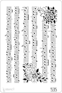PLANTILLA 20X30CM 535 MÚSICA