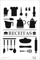 PLANTILLA 20X30CM 541 RECEITAS