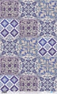 PAPEL ARROZ 54X33CM AZULEJOS VARIOS AZUIS PFY-1916