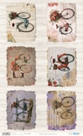 PAPELE ARROZ 54X33CM VINTAGE BIKE VII PFY-1428
