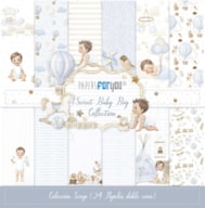 COL. 24 PAPELES SCRAP 20.5X20.5CM SWEET BABY BOY PFY-14456