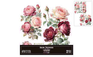 DECOR TRANSFERS 30X30CM ROSES PFY-14791