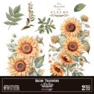 DECOR TRANSFERS 30X30CM SUNFLOWERS PFY-14794