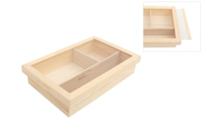 CAJA P/ BAUTIZADO 38X25X7.5CM C/CRISTAL