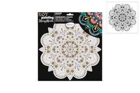 KIT DOT PAINTING BASE + STENCIL 30CM SOL 85505