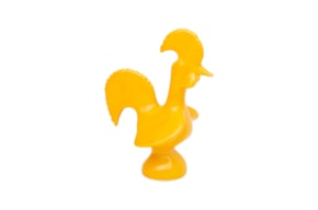 GALO MEDIO 20X16X10CM AMARELO