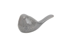 PAJARO MEDIO 15X7X7CM GRIS