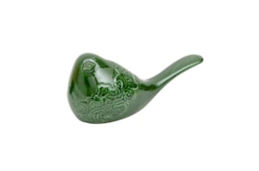 PAJARO MEDIO 15X7X7CM  VERDE OLIVA
