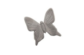 BORBOLETA MEDIA 10X9X3CM GRIS