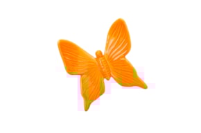 BORBOLETA MEDIA 10X9X3CM LARANJA
