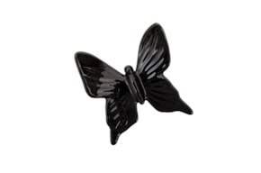 BORBOLETA MEDIA 10X9X3CM PRETO