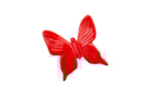 BORBOLETA MEDIA 10X9X3CM ROJO