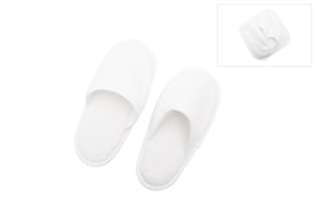 CHINELOS CRIANÇA TECIDO BRANCO  21X10.5CM ZO2